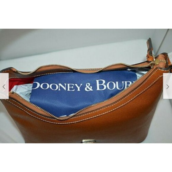 Dooney & Bourke Saffiano Italian Leather Brown Bag - Picture 9 of 12